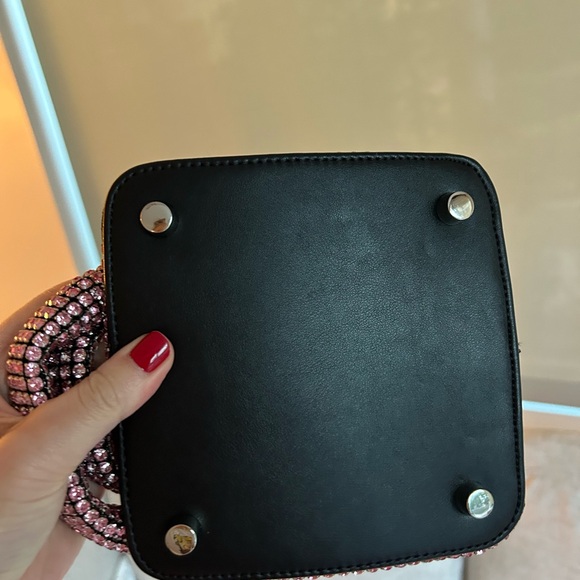 Glamorous Pink Rhinestone Mini Bag - Picture 7 of 8